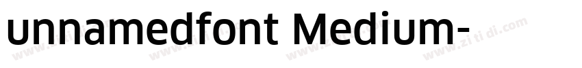 unnamedfont Medium字体转换